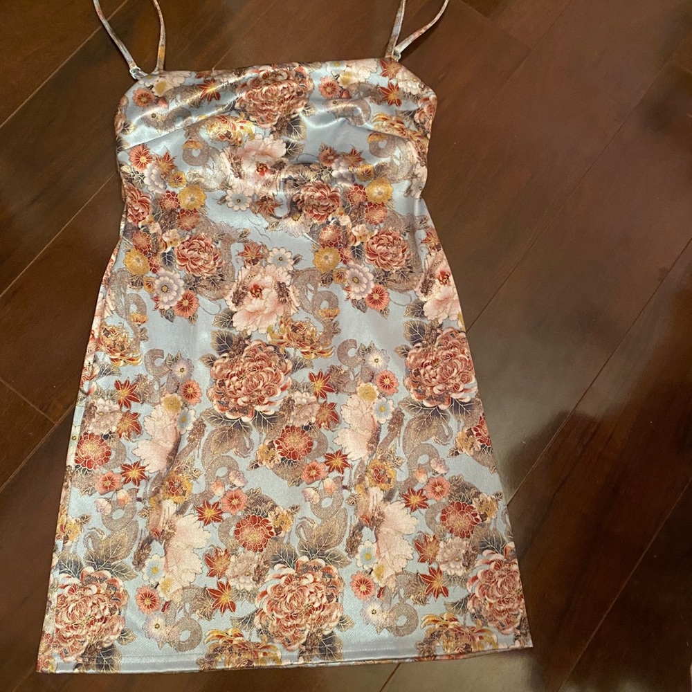 floral print mini dress